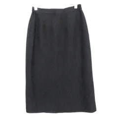 NINA RICCI ニナリッチ スカート ジャガード 2タック タイト ボトムス スリット ブラック 9AR【M】 レディース 【中古】のサムネイル