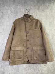 【中古】ENGINEERED GARMENTS ｴﾝｼﾞﾆｱﾄﾞｶﾞｰﾒﾝﾂ FAKE SUEDE JACKET ﾌｪｲｸ ｽｳｪｰﾄﾞ ｼﾞｬｹｯﾄ ﾌﾞﾗｳﾝ XS 33907482のサムネイル