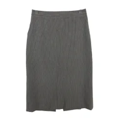 GIORGIO ARMANI ジョルジオアルマーニ スカート ストライプ柄 タイトスカートボトムス イタリア製 グレー×ホワイト 36【S】 レディース 【中古】のサムネイル