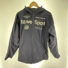 【中古】DESCENTE MOVESPORT ウィンドブレイカー サイズM ST4FWB34 紺 デサント[91]のサムネイル
