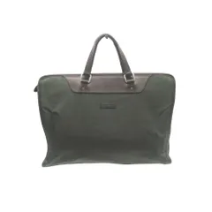 Daniel & Bob ダニエルアンドボブ ビジネスバッグ ナイロン レザー ブリーフケース ハンドバッグ 大容量 2WAY カバン 鞄 カーキグリーン メンズ 【中古】のサムネイル