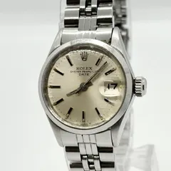 ROLEX ロレックス オイスターパーペチュアルデイト SS SS 6516 シルバー AT レディース 腕時計 稼働品のサムネイル