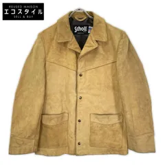 schott　ショット　398 ブラウンベージュ スエード ウエスタンジャケット　38のサムネイル
