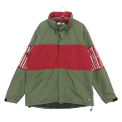 Dickies ディッキーズ ブルゾン ルーズフィット配色フード内蔵型薄中綿JKT ナイロン 中綿 ジャケット アウター 上着 オリーブ L メンズ レディース 【中古】のサムネイル