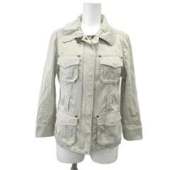 クードシャンス CdeC COUP DE CHANCE ジャケット 上着 38 ベージュ ライトベージュ レギュラーカラー サファリジャケット ミリタリー ブルゾン フラップポケット 長袖 /KV ■ECC003のサムネイル