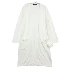 新品同様 MAX MARA マックスマーラ カーディガン WEEKEND ウィークエンド ベルト付 ロングニット ガウン アウター ホワイト L【L】 レディースのサムネイル