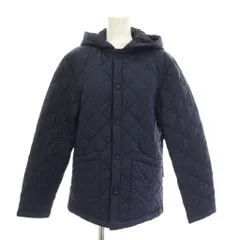 ラベンハム LAVENHAM キルティングジャケット 中綿 フード付き アウター 36 紺 ネイビー 長袖 14-A054-1 /YMのサムネイル