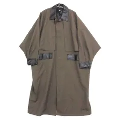 HARE ハレ コート HARE フェイクレザー切替 ステンカラーコート ブラウン M【M】 メンズ 【中古】のサムネイル