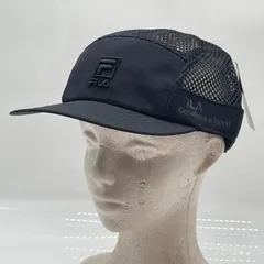KO4687□FILA フィラ 5パネル メッシュキャップ 未使用タグ付き サンプル品 ブラックのサムネイル