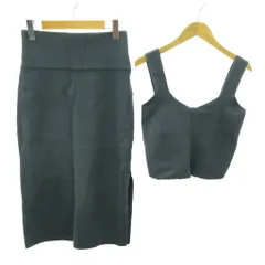 ボールジー BALLSEY トゥモローランド 美品 セットアップ タンクトップ スカート ロング丈 S 緑 グリーン系 0914 ■YHS3のサムネイル