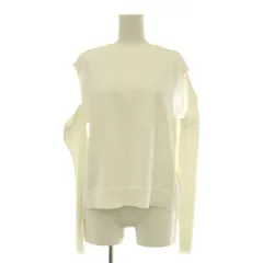 アディアム ADEAM Oxford Sweater ニット セーター 変形 アシンメトリー オープンショルダー S ホワイト 42527 /MY ■OSのサムネイル