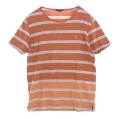 BURBERRY LONDON バーバリー ロンドン カットソー 刺繍 ボーダー Tシャツ カットソー　半袖 L【中古】のサムネイル