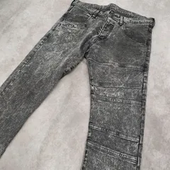 SHAREEF ケミカル　バイカーデニム　ブラック　シャリーフ　サイズ1  スキニー　ストレッチ【1229】のサムネイル