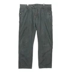 ERMANNO SCERVINO エルマンノ シェルヴィーノ デニムパンツ ユーズド加工 ストレート Gパン ジーンズ ボトムス イタリア製 ダークグレー 54インチ【XXXL】 メンズ 【中古】のサムネイル