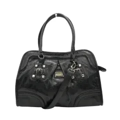 美品 VIVAYOU ビバユー ショルダーバッグ ハンドバッグ ロゴプレート 鞄 カバン ブラック レディース 【中古】のサムネイル