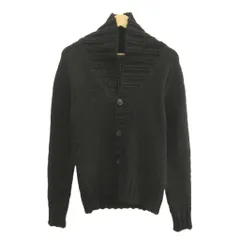 ヒューゴボス HUGO BOSS ニットカーディガン S 黒 ブラック ショールカラー 長袖 前開きボタン /NP ■ECE004のサムネイル