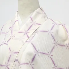 【京松】小紋 夏物 紗 未使用品 洗える着物 着物 身丈約167cm 裄丈約68cm kyo8z07-1424のサムネイル
