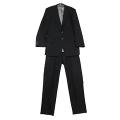 Dunhill ダンヒル スーツ セットアップ 段返り 3B ロゴ総柄裏地 1タックパンツ ジャケット パンツ オーダーメイド ブラック メンズ 【中古】のサムネイル
