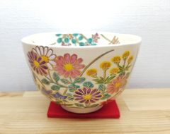 逢絢亭・新品】茶道具 茶碗 京焼 色絵 富士山の絵 小野山照雲 共箱入り