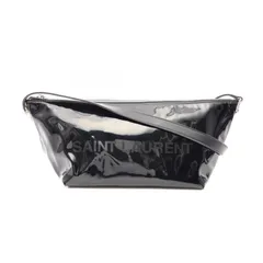 サンローランパリ SAINT LAURENT PARIS ショルダーバッグ ブラック エナメル ロゴ クロスボディバッグ レディース Used Aのサムネイル