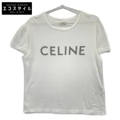 CELINE　セリーヌ　X237370E ホワイト ロゴプリント Tシャツ　XSのサムネイル