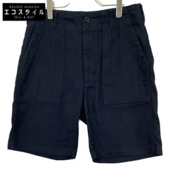 Engineered Garments　エンジニアードガーメンツ　ネイビー 25SS コットンリネン ファティーグ ショーツ QT162　XSのサムネイル