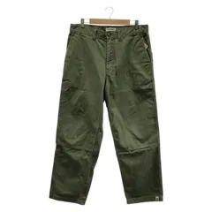 【中古】A BATHING APE 00s ダブルニー ヘリンボーン パンツ カーキ L アベイシングエイプ[24]のサムネイル