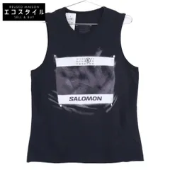 MM6　エムエムシックス　x SALOMON サロモン 25年 S52NL0071 M20101 ロゴ グラフィックプリント タンクトップ　Sのサムネイル