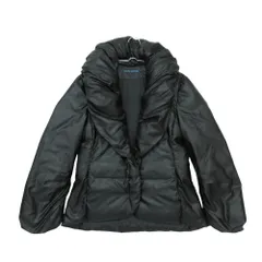 美品 RALPH LAUREN ラルフローレン ダウンジャケット ブルゾン ビッグカラー ショールカラー ナイロン 光沢 アウター ブラック L レディース 【中古】のサムネイル