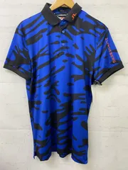 【中古】J.LINDEBERG ｼﾞｪｲﾘﾝﾄﾞﾊﾞｰｸﾞ 迷彩柄半袖ｺﾞﾙﾌﾎﾟﾛｼｬﾂ ﾌﾞﾙｰ ﾌﾞﾗｯｸ M 991889050のサムネイル