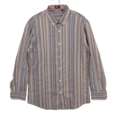 美品 Missoni ミッソーニ 長袖シャツ Vintage シルク コットン ストライプ柄 イタリア製 トップス マルチカラー 48【L】 メンズ 【中古】のサムネイル
