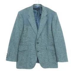 PENDLETON ペンドルトン テーラードジャケット レザーヨーク エルボーパッチ 総柄 くるみボタン アウター グレー M メンズ 【中古】のサムネイル