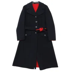 Herno ヘルノ チェスターコート ４ボタン ロング アウター ジャケット ネイビー 42【M】 メンズ 【中古】のサムネイル