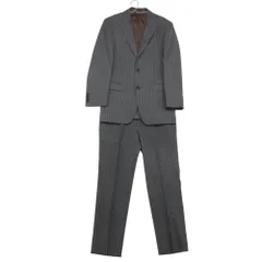 BURBERRY BLACK LABEL バーバリーブラックレーベル スーツ super100's ストライプ柄 セットアップ グレー 90-74-165-36R【S】 メンズ 【中古】のサムネイル