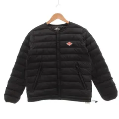 ダントン DANTON ダウンジャケット ロゴワッペン 36 黒 ブラック ノーカラー /SX ■GY06のサムネイル