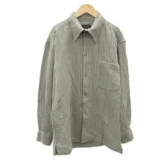 ティノラス MEN'S TENORAS カジュアルシャツ F 茶 ブラウン ストライプ柄 長袖 /MA1 ■ECA002のサムネイル