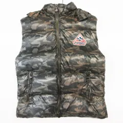 Pyrenex ピレネックス ダウンベスト フード カモフラ 迷彩 インナー チョッキ ノースリーブ グリーン XS【XS】 メンズ 【中古】のサムネイル