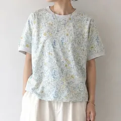 Cloudnine 半袖Tシャツ 花柄 M〜Lサイズ ライトグレー クラウドナインのサムネイル
