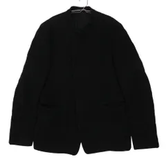 Emporio Armani エンポリオ・アルマーニ コート JOHNNY LINE 楊柳 ノーカラー ジャケット アウター ブラック 44【S】 メンズ 【中古】のサムネイル