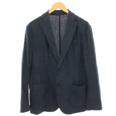 ビーミングバイビームス B:MING LIFE STORE by BEAMS NOMAD RE NEWOOL メランジ2ボタンジャケット テーラードジャケット シングル ウール混 L 紺 ネイビー 91-16-0299-803 /HNのサムネイル