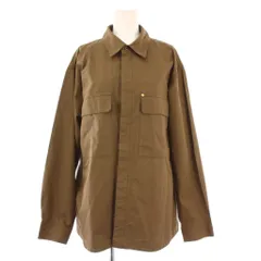 ランバン LANVIN ステンカラージャケット アウター ショート丈 ワンカラー 48 茶 ブラウン /BBのサムネイル