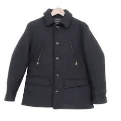 WASTE(TWICE) ウェストトゥワイス ブルゾン ウール アンゴラ混 ライディングジャケット アウター ブラック 36【S】 メンズ 【中古】のサムネイル