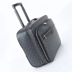 美品 ルイヴィトン ダミエ グラフィット パイロットケース N23206 レザー スーツケース バッグ 出張 旅行 メンズ RRE EM6-1【中古】のサムネイル
