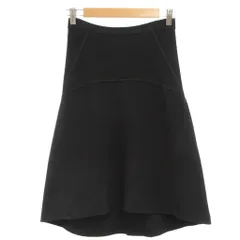 ビーシービージーマックスアズリア BCBGMAXAZRIA フレアスカート ひざ丈 XS 黒 ブラック 無地 切り替えデザイン /SD ■GY74のサムネイル