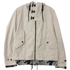 MONCLER モンクレール ブルゾン PATRICE パトリス フード付 ジップアップ トグルボタン ボタニカル柄裏地 アウター ベージュ メンズ 【中古】のサムネイル