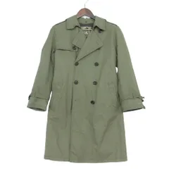 BEAMS ビームス × シーラップ SEALUP 別注 トレンチコート ジャケット ロング丈 ベルト付き イタリア製 アウター グリーン 48 メンズ 【中古】のサムネイル