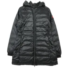 CANADA GOOSE カナダグース コート ダウン CAMP HOODY キャンプフーディ アウター ナイロン ハイネックジッパー 刺繡ロゴ ブラック S/P【M】 メンズ レディース 【中古】のサムネイル