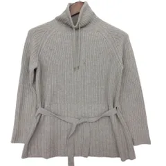 Loro Piana ロロピアーナ ニット ハイネック カシミヤ100% ベルト付 プルオーバートップス 長袖 グレー 40【M】 レディース 【中古】のサムネイル