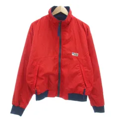 シェラデザイン SIERRA DESIGNS スタンドカラージャケット トレント大学パッチ ジップアップ M 赤 レッド 紺 ネイビー 無地 /ML ■ECD001のサムネイル