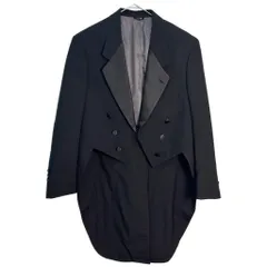 90年代 USA製 Christian Dior クリスチャン ディオール タキシードジャケット ブラック(メンズ 40 S)中古 古着 Y7391のサムネイル